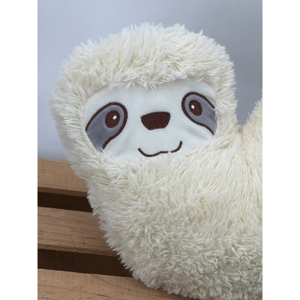 The Beauty Collective Sloth Plush Microwaveable Heat Pack Tourmaline Bead Warmer